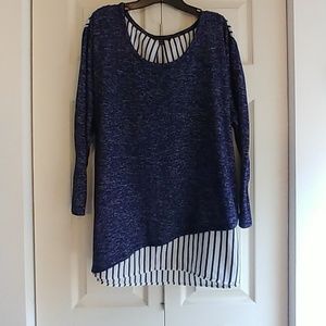 Lane Bryant Asymmetrical, Long sleeve blouse